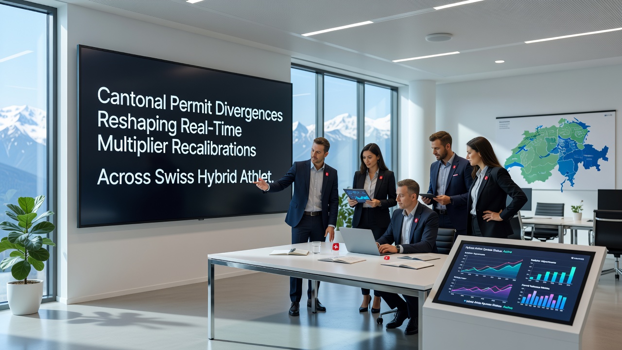 Digital dashboard displaying real-time multiplier adjustments across Swiss regions