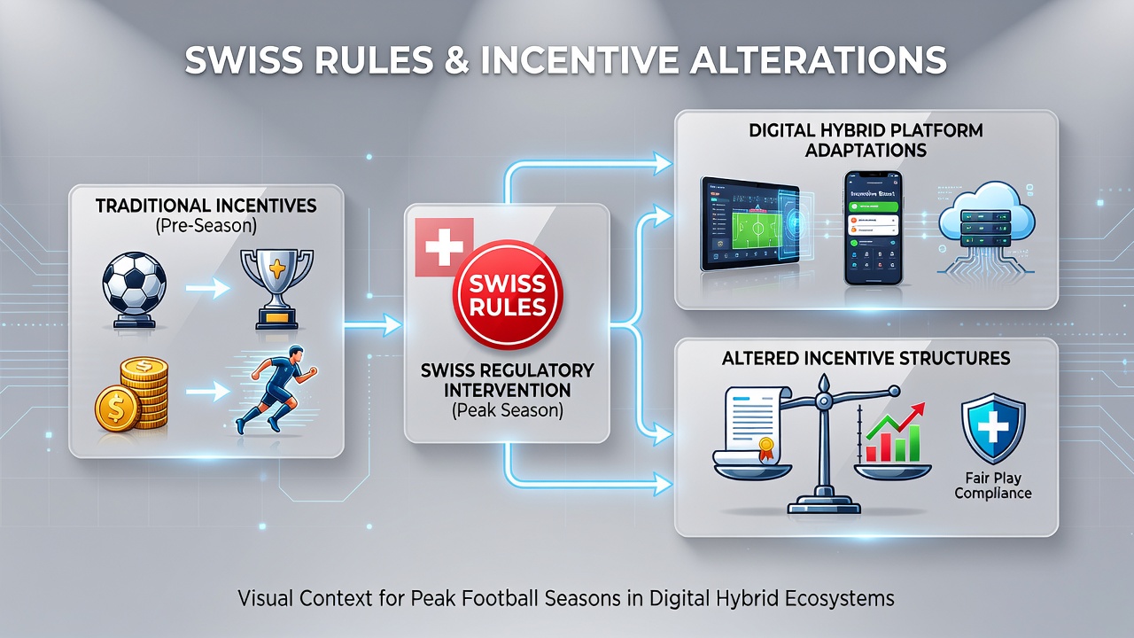 Data visualization of incentive adjustments on hybrid platforms amid Swiss football season peaks